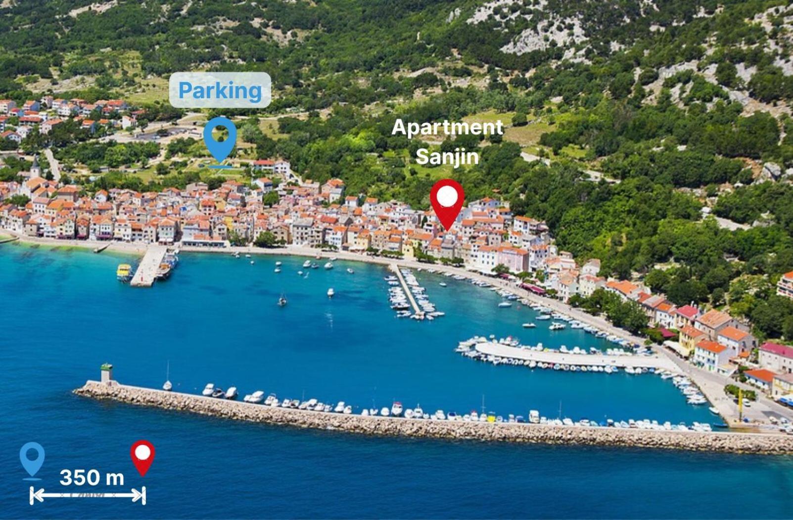 Apartment Sanjin With Sea View Baška Eksteriør bilde